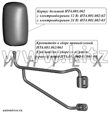 ЗЕРКАЛО ЛЕВОЕ BAW Fenix 1065 Евро 3 С ПОДОГРЕВ  015BE-8202020(8202200)